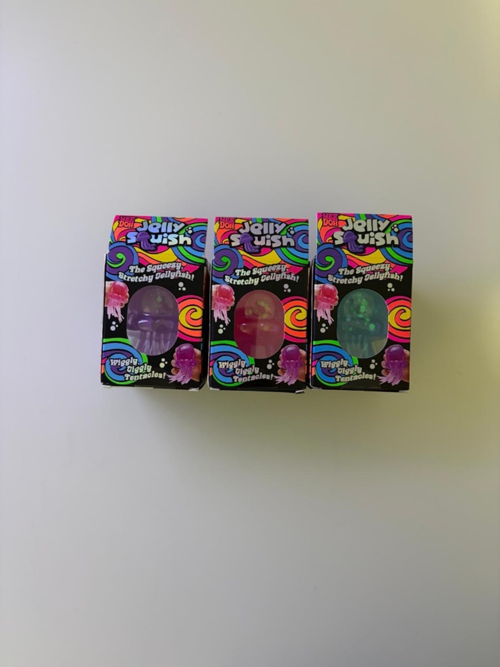 NeeDoh Jellyfish Squishy Fidget Toy Purple Pink Blue Stress Ball NEW - Picture 3 of 7